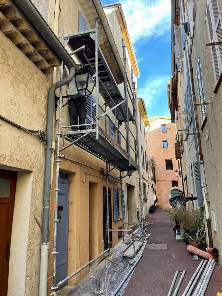 Projet de ravalement de façade de notre entreprise de construction Cannes