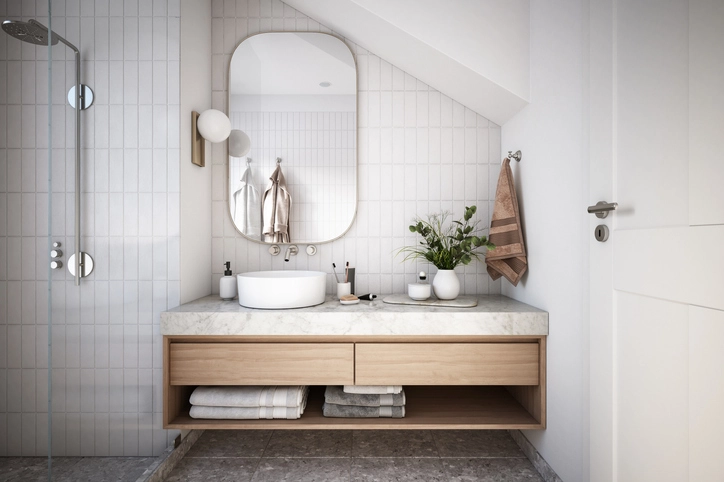 Image d'une magnifique de rénovation de salle de bain